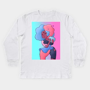 Cotton Candy Garnet Kids Long Sleeve T-Shirt